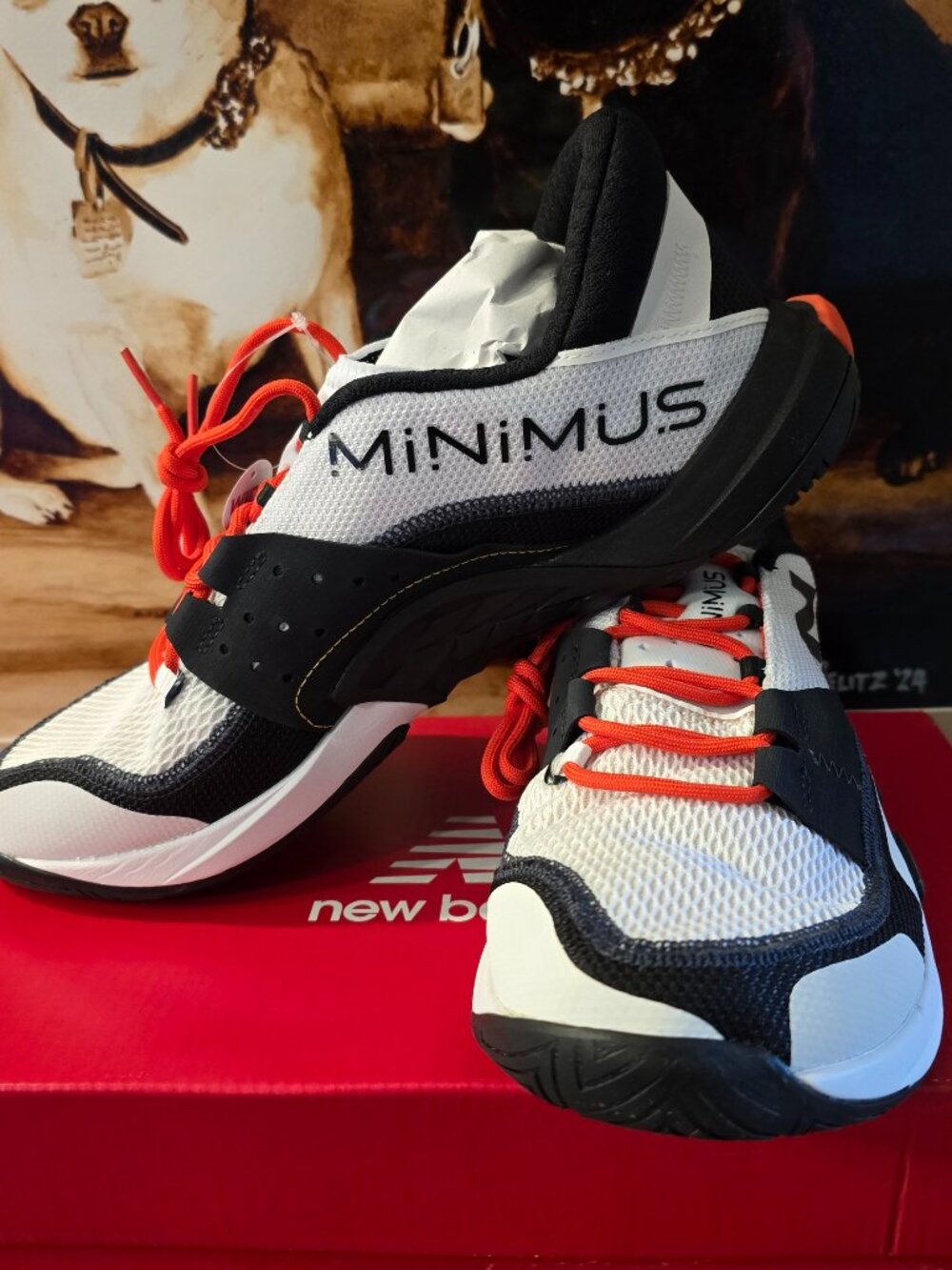 New Balance Minimus TR V2 Shoes Mens Size 10 EE 2E White Black Training Sneakers